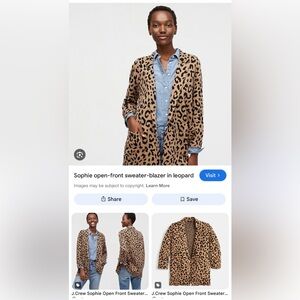 J. Crew Sophie open-front Sweater Blazer